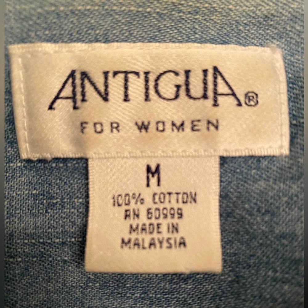 TITAN’S LADIES VINTAGE ANTIGUA  CHAMBRAY SHIRT - Picture 6 of 10